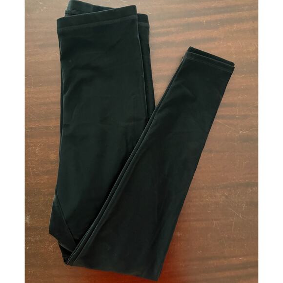 Naked Wardrobe NWT | black liquid faux suede bae-sic boo leggings pants | size M - Picture 1 of 7